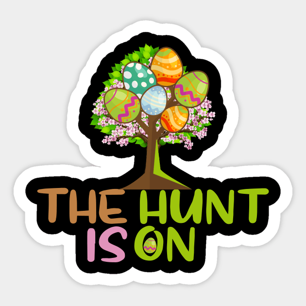 The hunt is on Sticker by Creation Cartoon